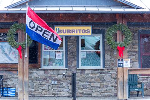 Entrance of 802 Burritos