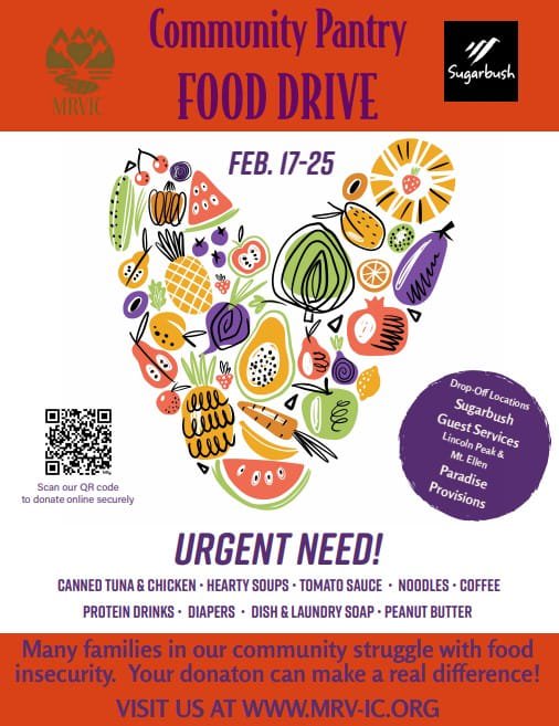 poster for community food drive