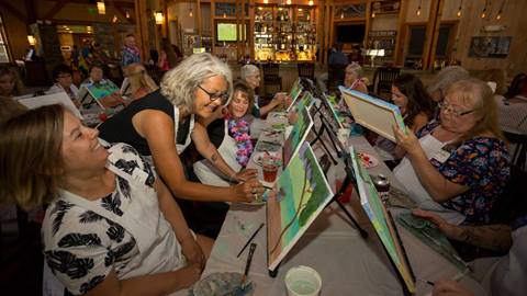 Paint and Sip at Rumbles