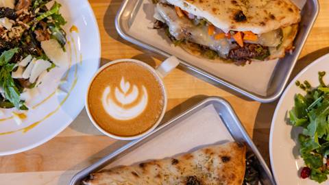 Coffee and snacks from the Tucker