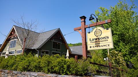 Swing by the beautiful taproom at Lawson's Finest Liquids. 