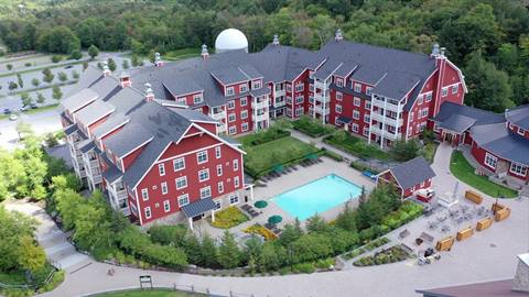 Clay Brook Hotel from the air 