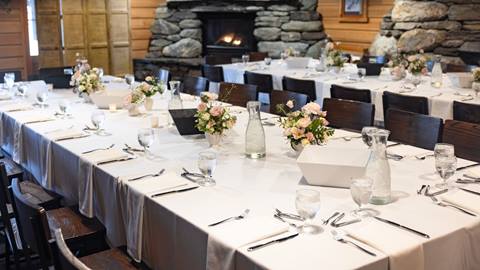 Delight in a team dinner in a cozy space. 