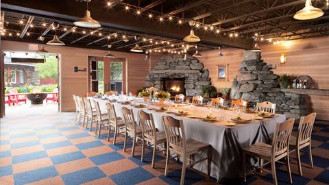 Courtyard access invites the outdoors in. 