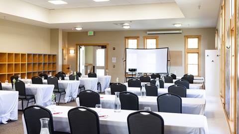 Multiple rooms help manage the flow and avoid overcrowding.