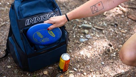 Discs in a backpack