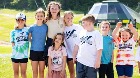 Campers hanging out