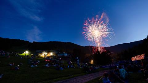 Fireworks in the summer