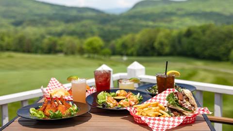 Food on Hogan's Deck
