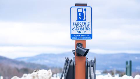Electric vehicle charging stations available at Sugarbush Resort