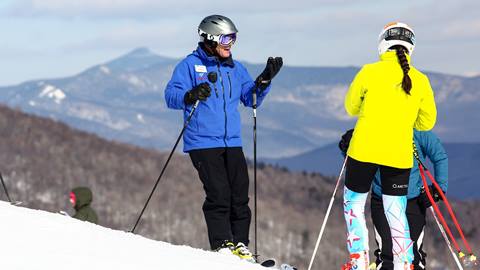 An instructor instructing