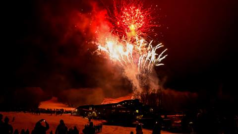 Fireworks over Valley House 