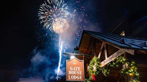 Fireworks over Valley House 