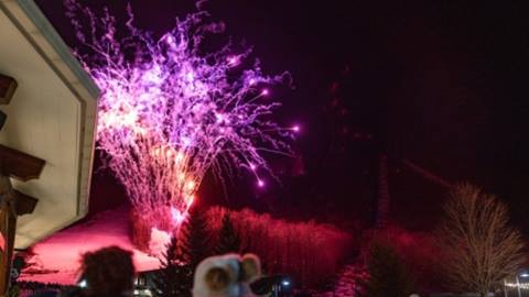 Fireworks over Valley House 