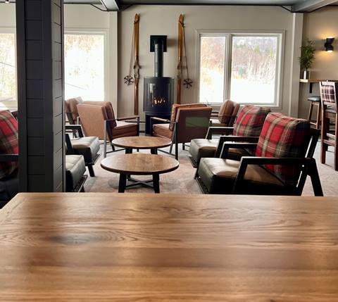 Lounge seating area in the Fifty 8