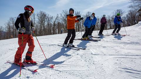 A Ski lesson