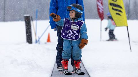 A ski lesson
