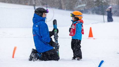 A ski lesson