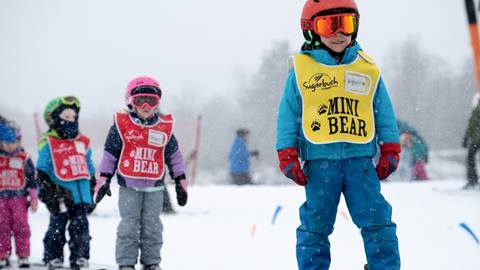 A ski lesson