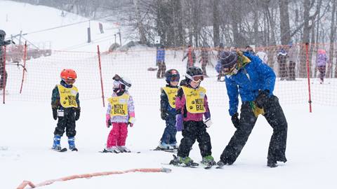 A ski lesson