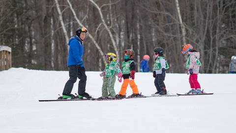 A ski lesson