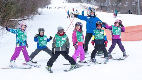 A ski lesson