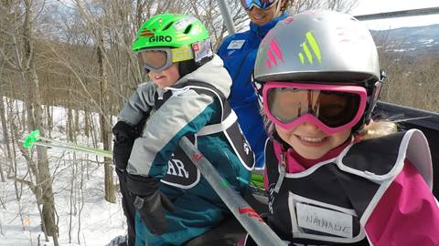 A ski lesson