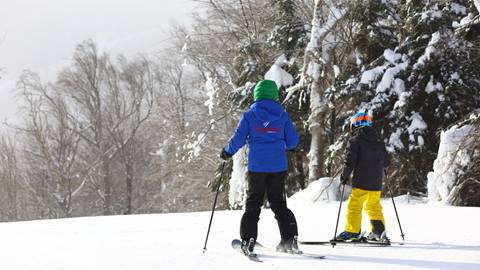A ski lesson