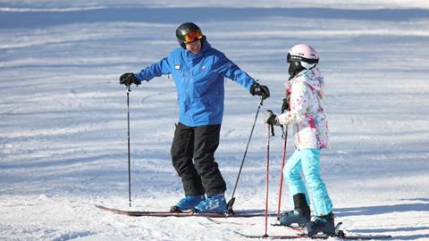 A ski lesson