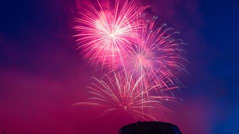 Fireworks on the 4th of July
