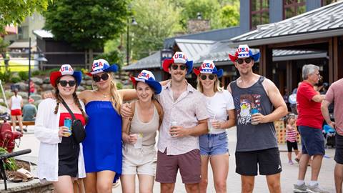 A group on the fourth of July