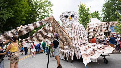A cool float at the parade