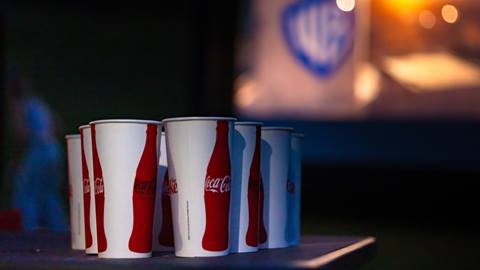 Family movie nights with Coke