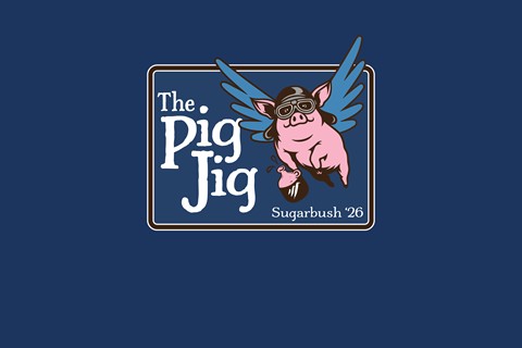 Pig Jig event logo in a blue box