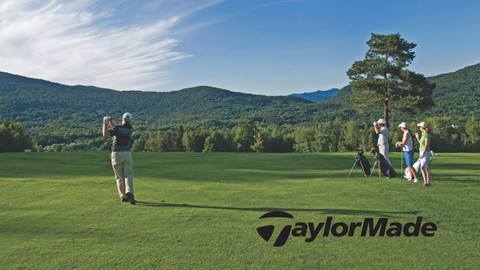 Golfers with a Taylormade Logo