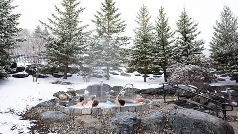 Clay Brook Winter Hot Tub