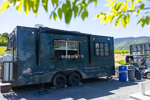 The Lunch Box food truck at the Sugarbush Resort Golf Club