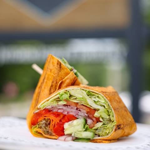 A wrap at Paradise Provisions