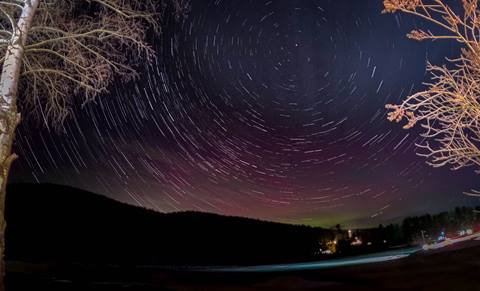 Night sky with Northern Lights