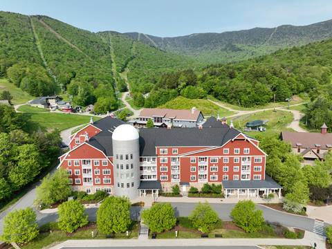 aerial image of sugarbush in the summer 