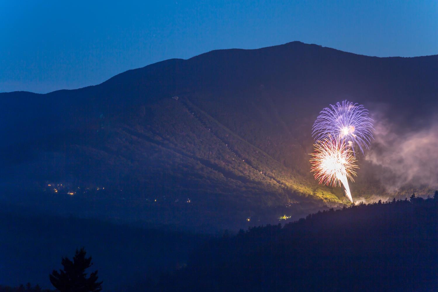 Fireworks Lincoln Peak Summer