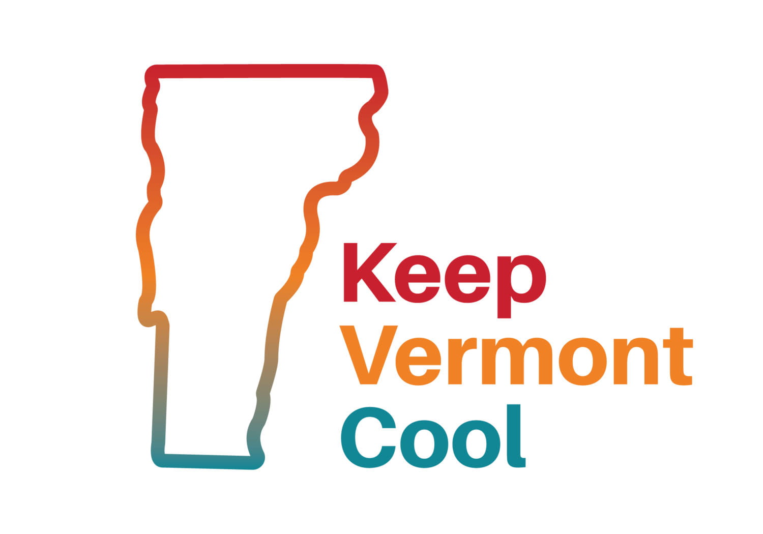 Keep Vermont Cool Graphic Logo White Background
