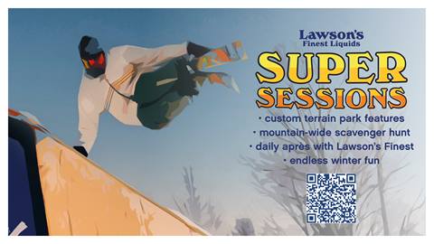 Lawsons Sponsored Terrain park event poster graphic