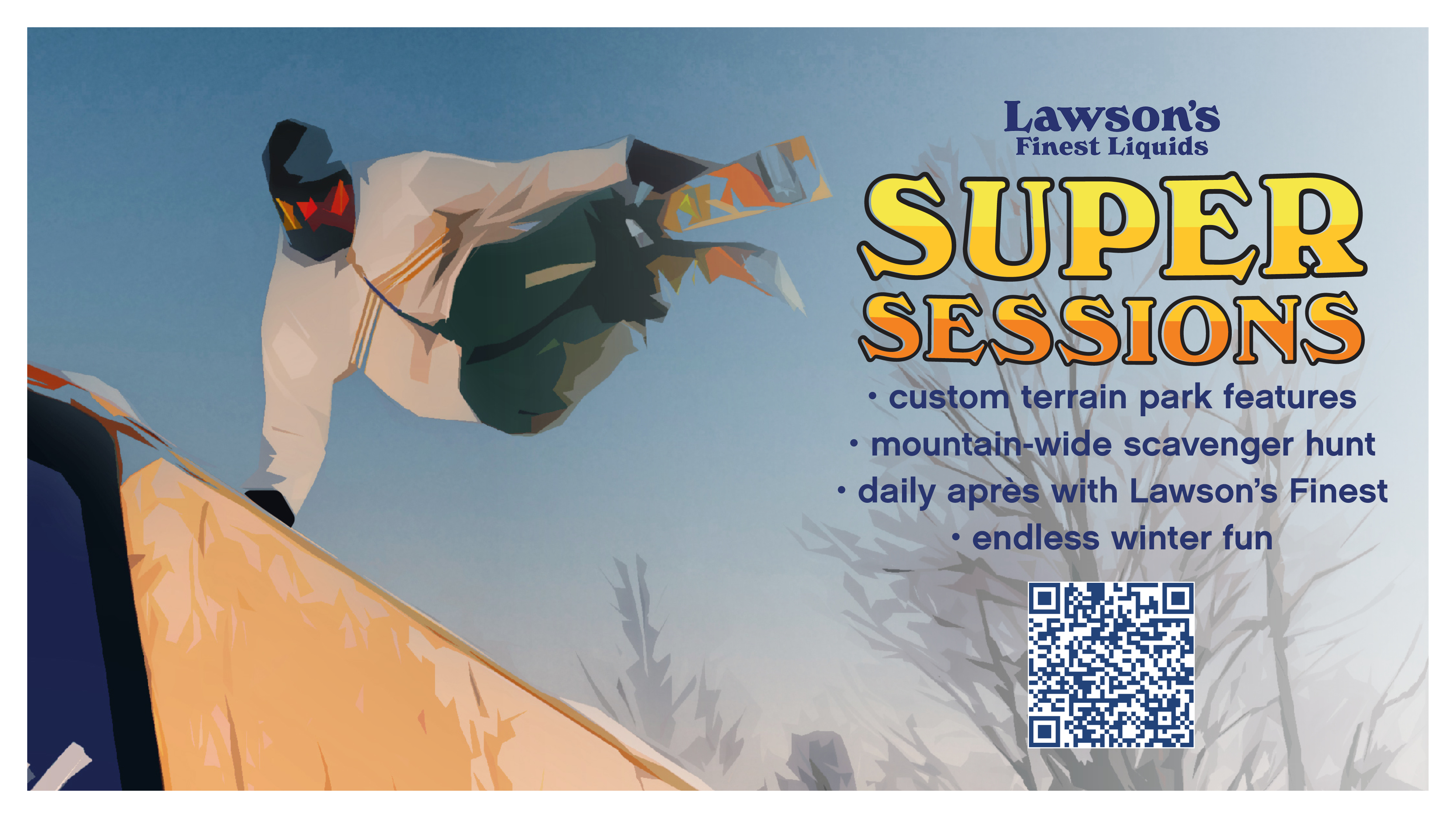 Lawsons Sponsored Terrain park event poster graphic