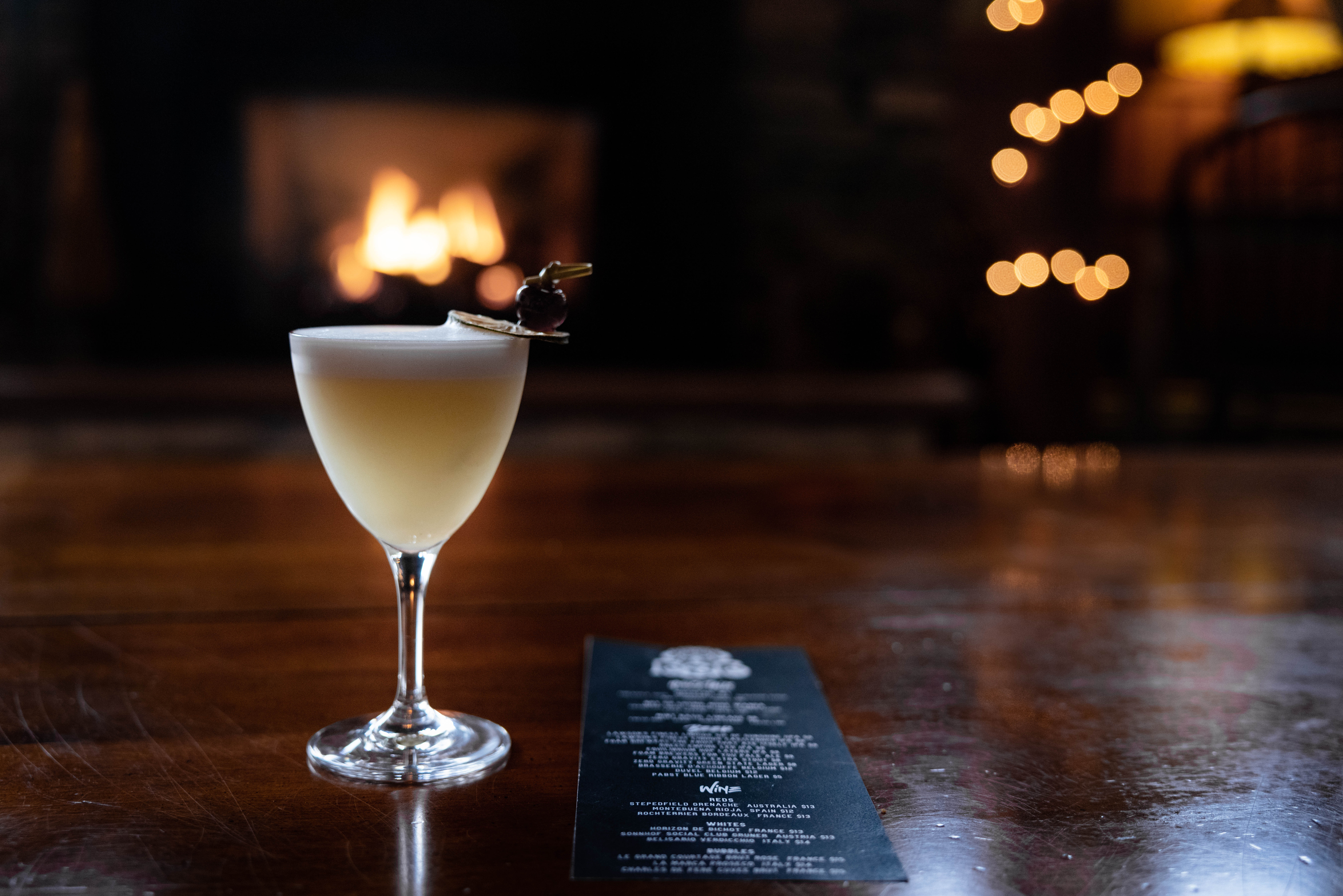 Craft cocktail at the Black Sheep Bar
