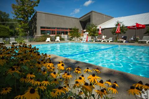 Pool area of the Sugarbush Health and Recreation Center