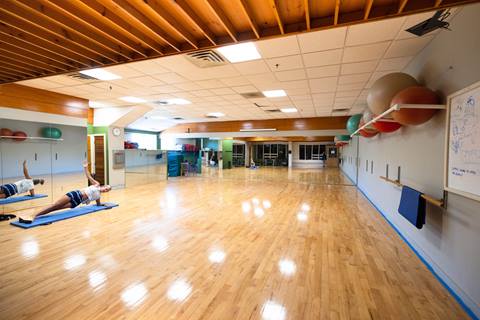 Dance studio at the Sugarbush Health and Recreation Center