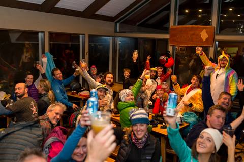 Group party at the Glen House at Sugarbush Resort