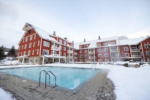 Claybrook pool area during winter time