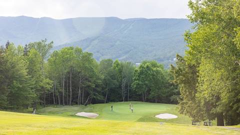 Scenic Golf Course in spring